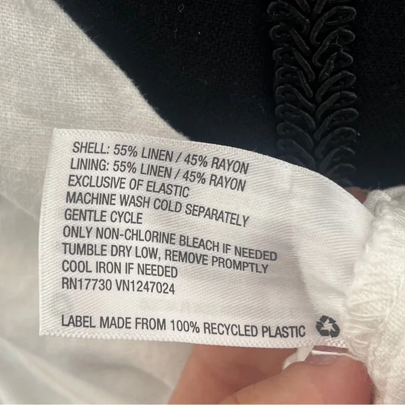 Universal Thread White Linen Blend Tie Front Crop Top Size XL NWT - Picture 4 of 7